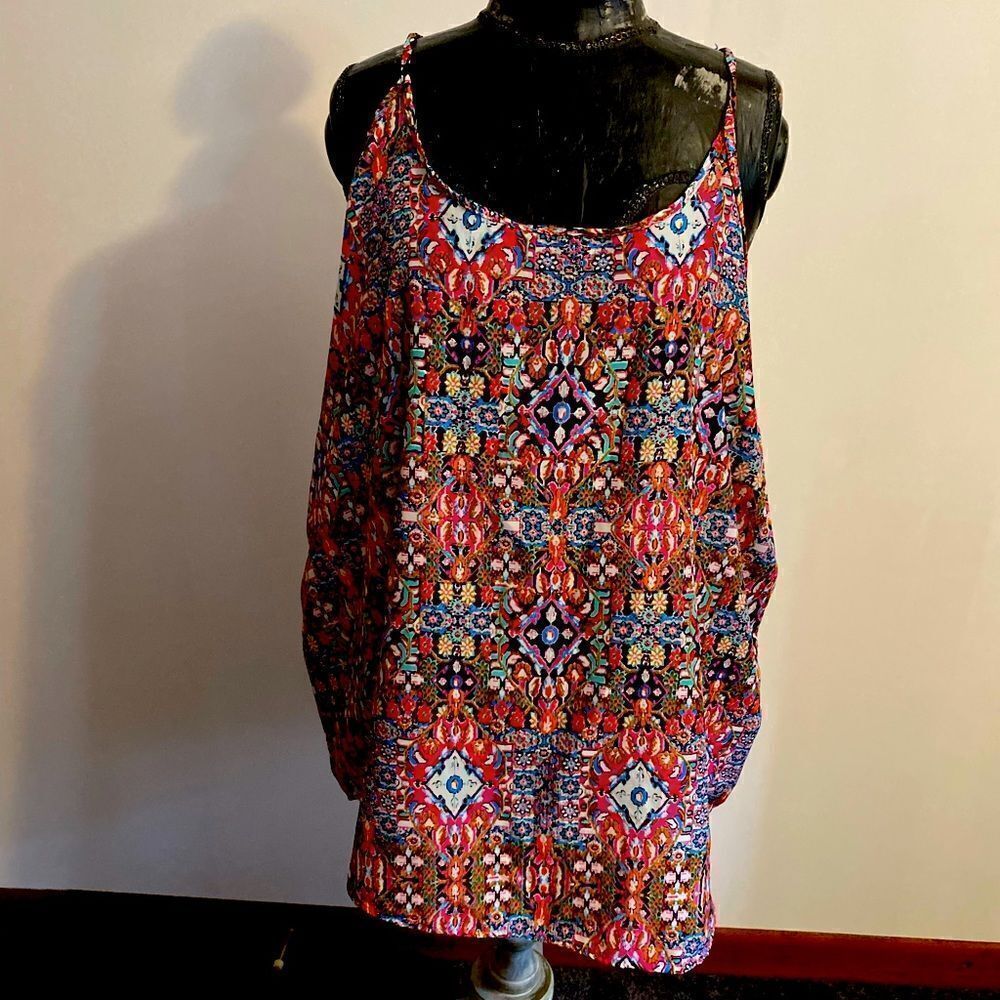 Bobbie Brooks Paisley Halter top, size 3X